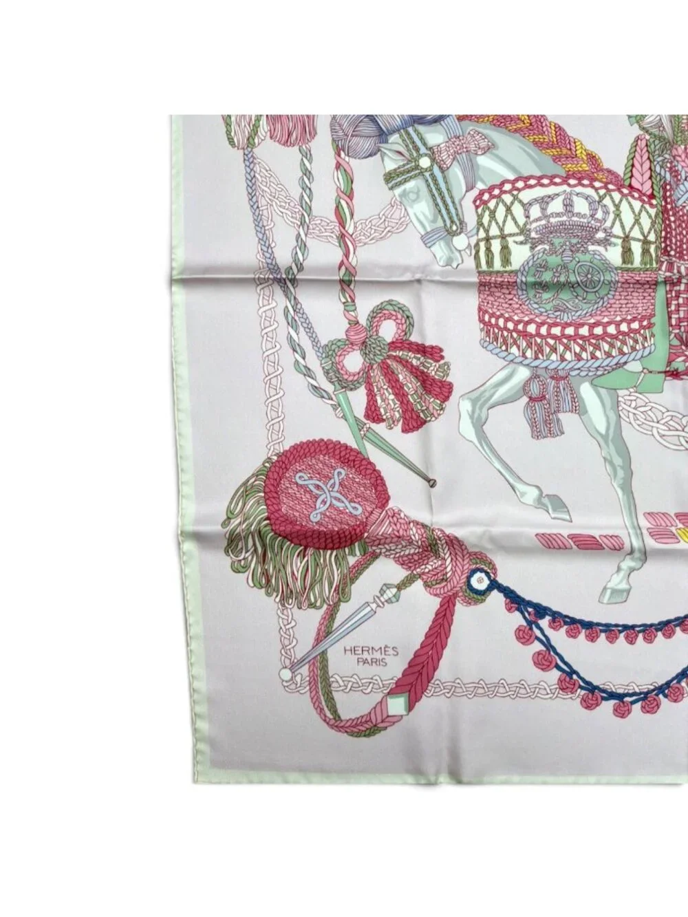 HERMES Silk Scarf 